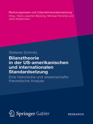 cover image of Bilanztheorie in der US-amerikanischen und internationalen Standardsetzung